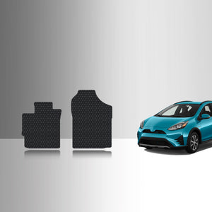 CUSTOM FIT FOR TOYOTA Prius C 2012 Two Front Mats