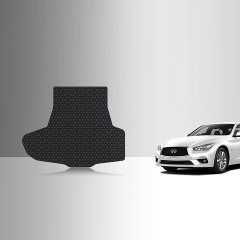 CUSTOM FIT FOR INFINITI Q50 2023 Cargo Mat (3.0t model's engine With Spare Tire No Hybrid)