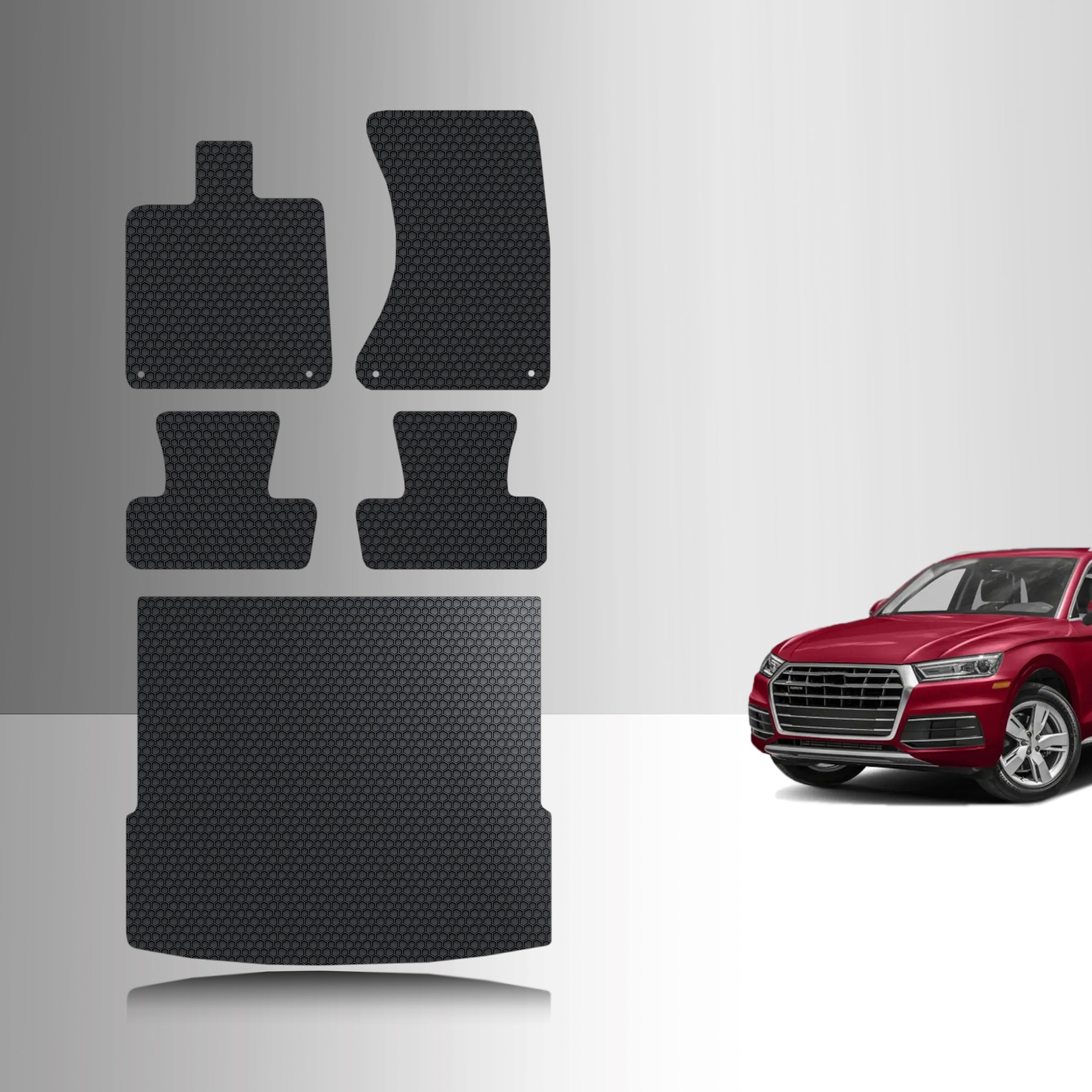 CUSTOM FIT FOR AUDI Q5 2015 Full Set Floor + Cargo Mats
