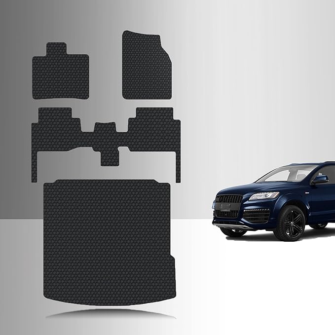 CUSTOM FIT FOR AUDI Q7 2008 Full Set Floor + Cargo