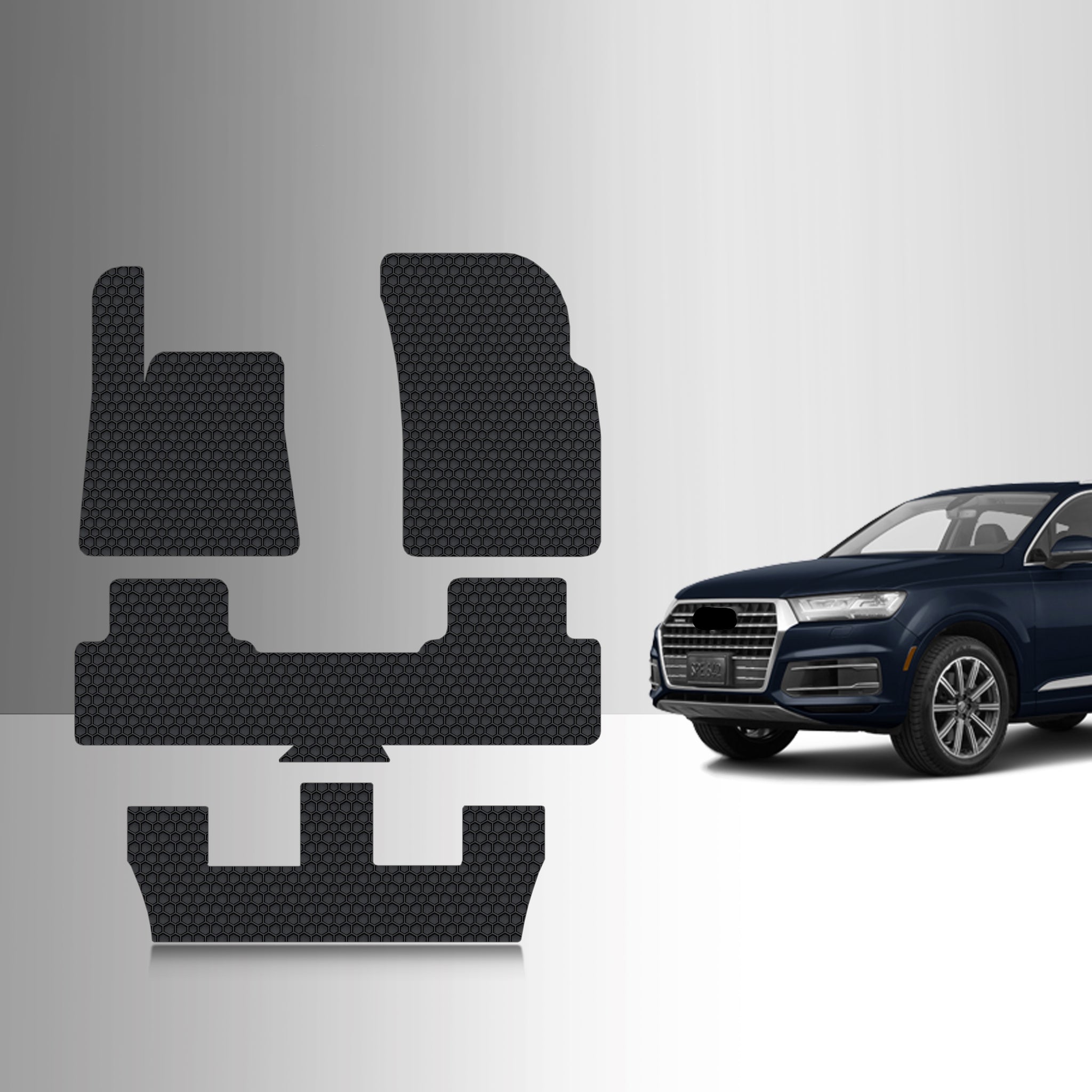 CUSTOM FIT FOR AUDI Q7 2018 Front Row 2nd Row 3rd Row