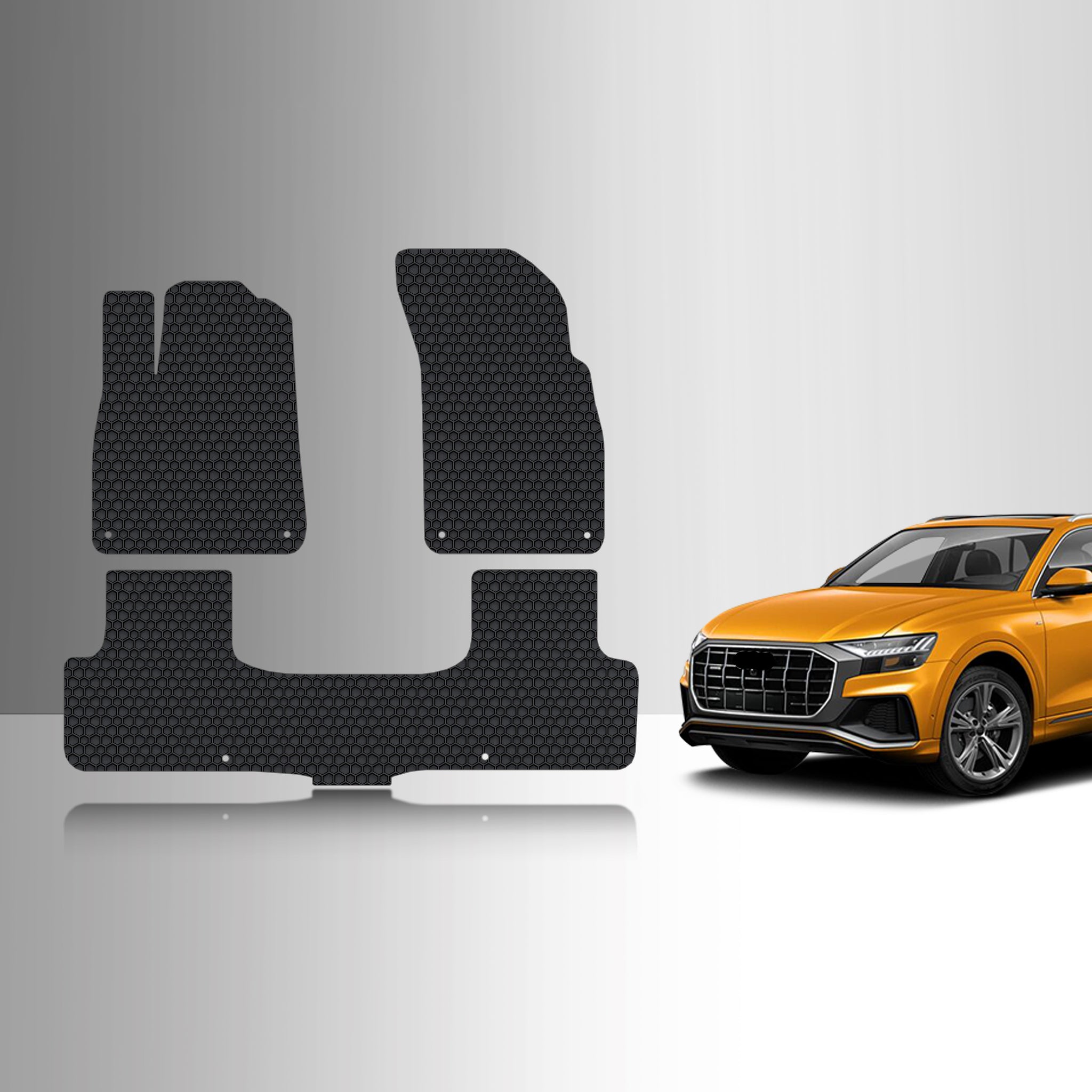 CUSTOM FIT FOR AUDI Q8 2023 1st & 2nd Row Floor Mats