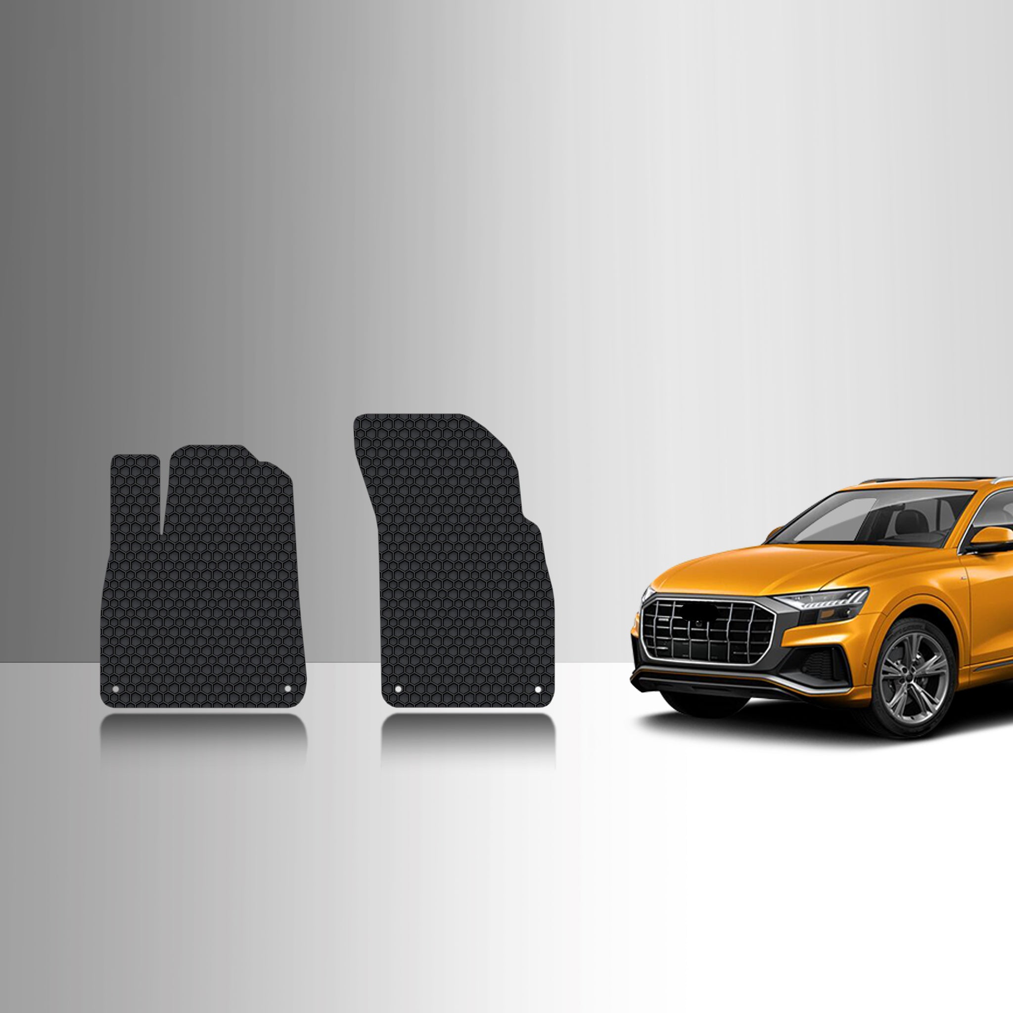 CUSTOM FIT FOR AUDI Q8 2023 Two Front Floor Mats