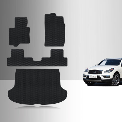 CUSTOM FIT FOR INFINITI QX50 2014 Full Set Floor + Cargo Mats