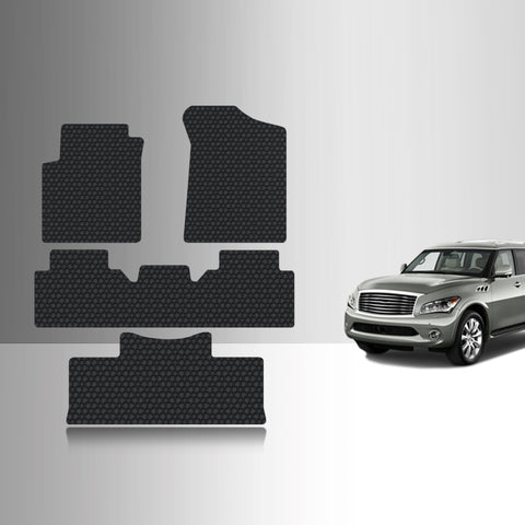 CUSTOM FIT FOR INFINITI QX56 2013 Front Row 2nd Row 3rd Row