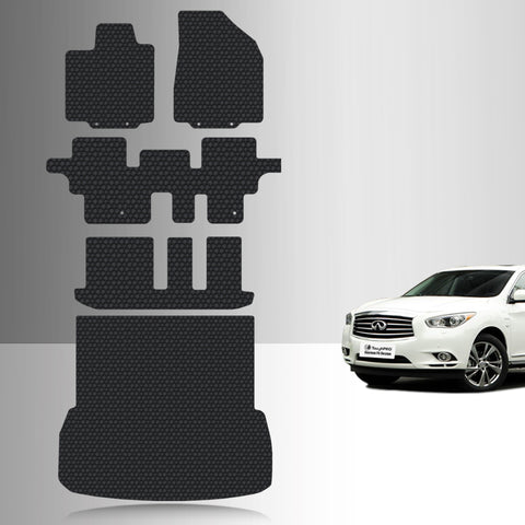 CUSTOM FIT FOR INFINITI QX60 2021 Full Set Floor + 3rd Row + Cargo Mats
