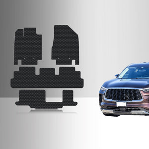 CUSTOM FIT FOR INFINITI QX60 2023 Front Row 2nd Row 3rd Row (2nd Row Bucket Seats)