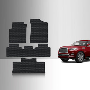 CUSTOM FIT FOR INFINITI QX80 2017 Front Row 2nd Row  3rd Row