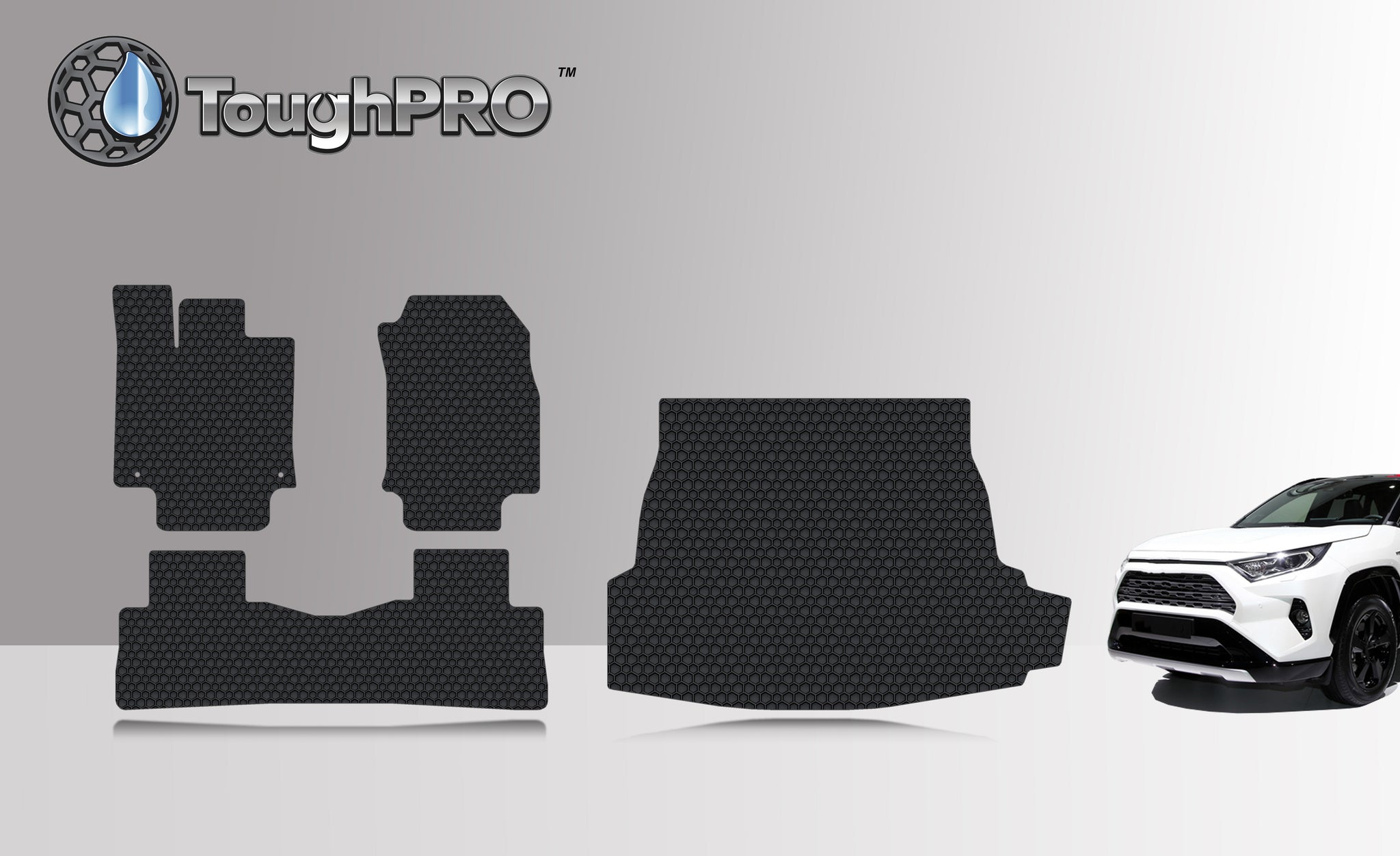 CUSTOM FIT FOR TOYOTA RAV-4 Prime 2022 Full Set Floor + Cargo Mats