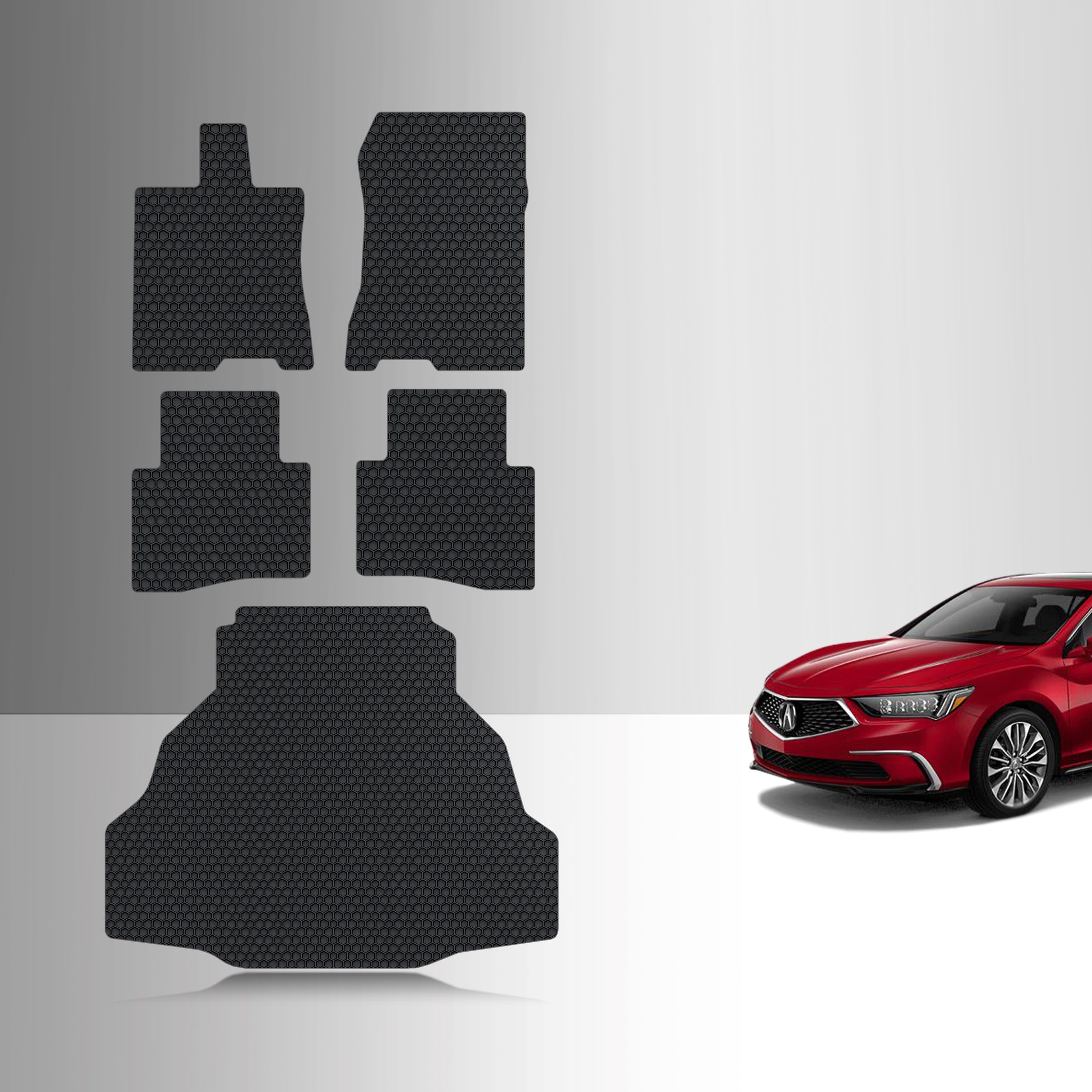 CUSTOM FIT FOR ACURA RLX 2016 Full Set Floor + Cargo Mats