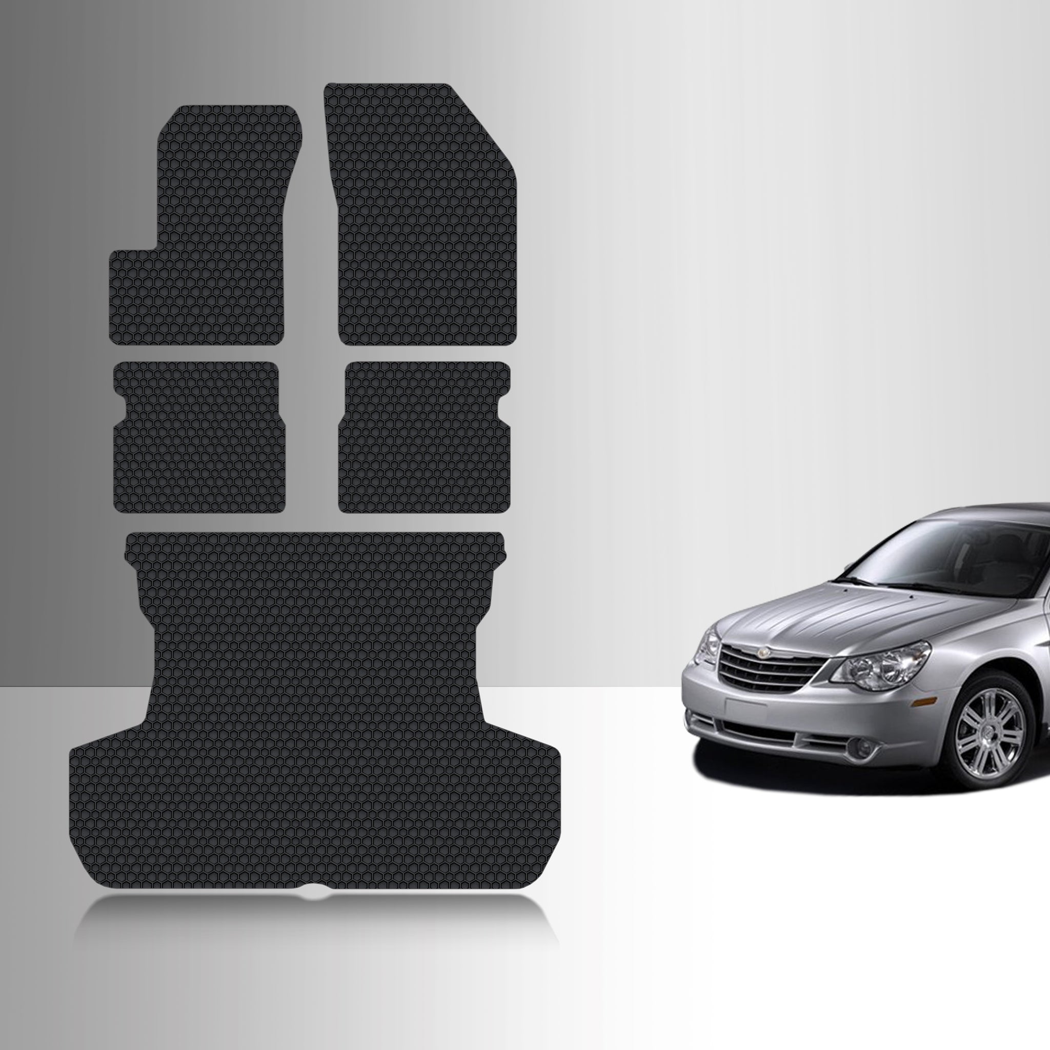 CUSTOM FIT FOR Chrysler Sebring 2010 Full Set Floor + Cargo Mats