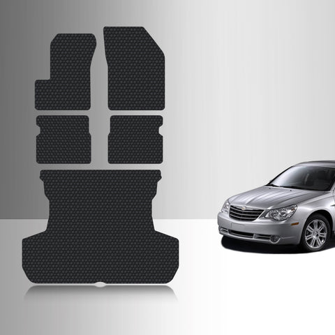 CUSTOM FIT FOR Chrysler Sebring 2007 Full Set Floor + Cargo Mats