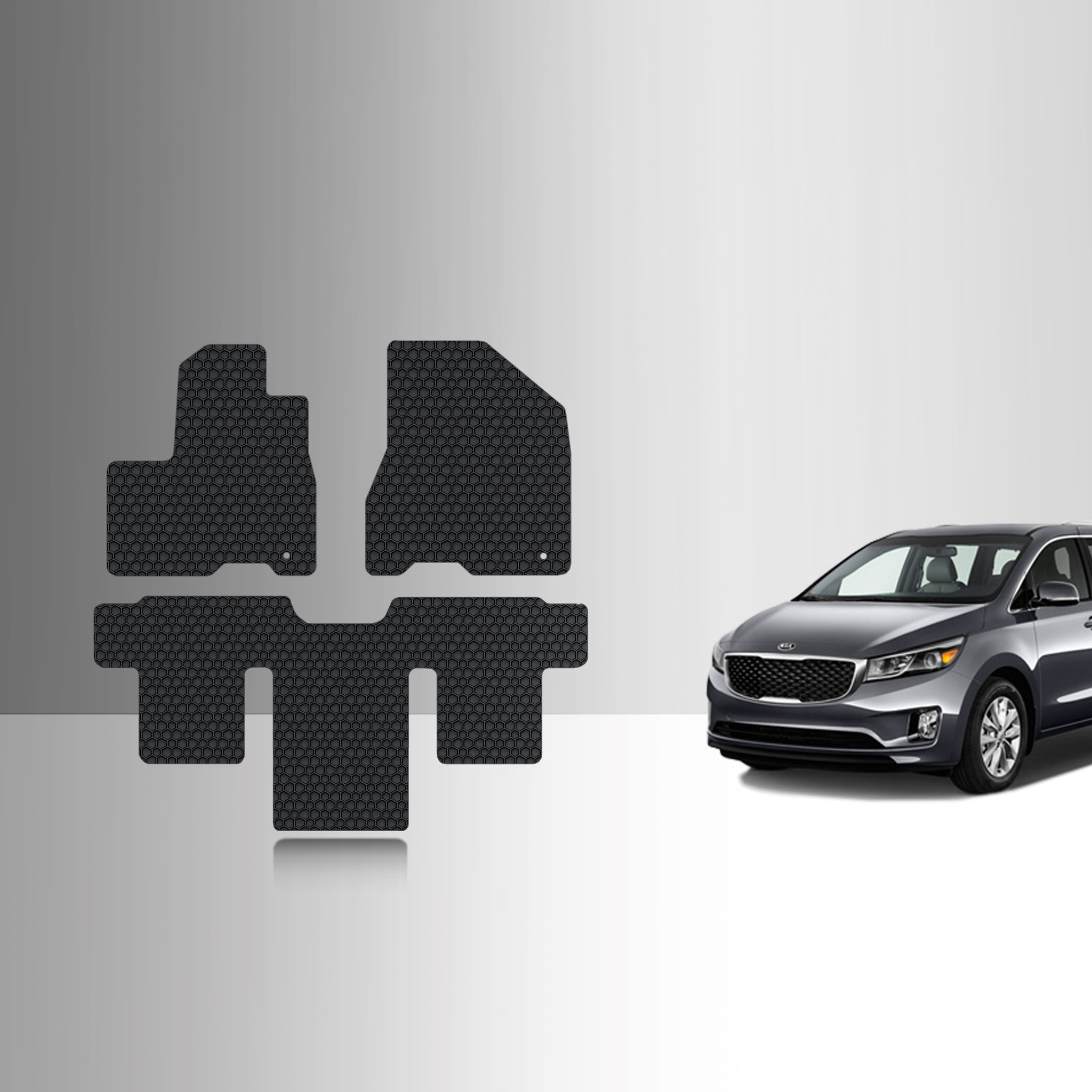 CUSTOM FIT FOR KIA Sedona 2019 1st & 2nd Row Mat Set