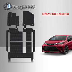 CUSTOM FIT FOR TOYOTA Sienna 2025 1st Row 2nd Row 3rd Row Mats 8 Seater