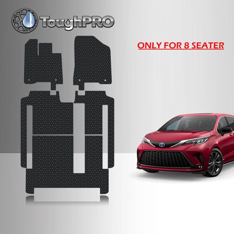 CUSTOM FIT FOR TOYOTA Sienna 2025 1st Row 2nd Row 3rd Row Mats 8 Seater