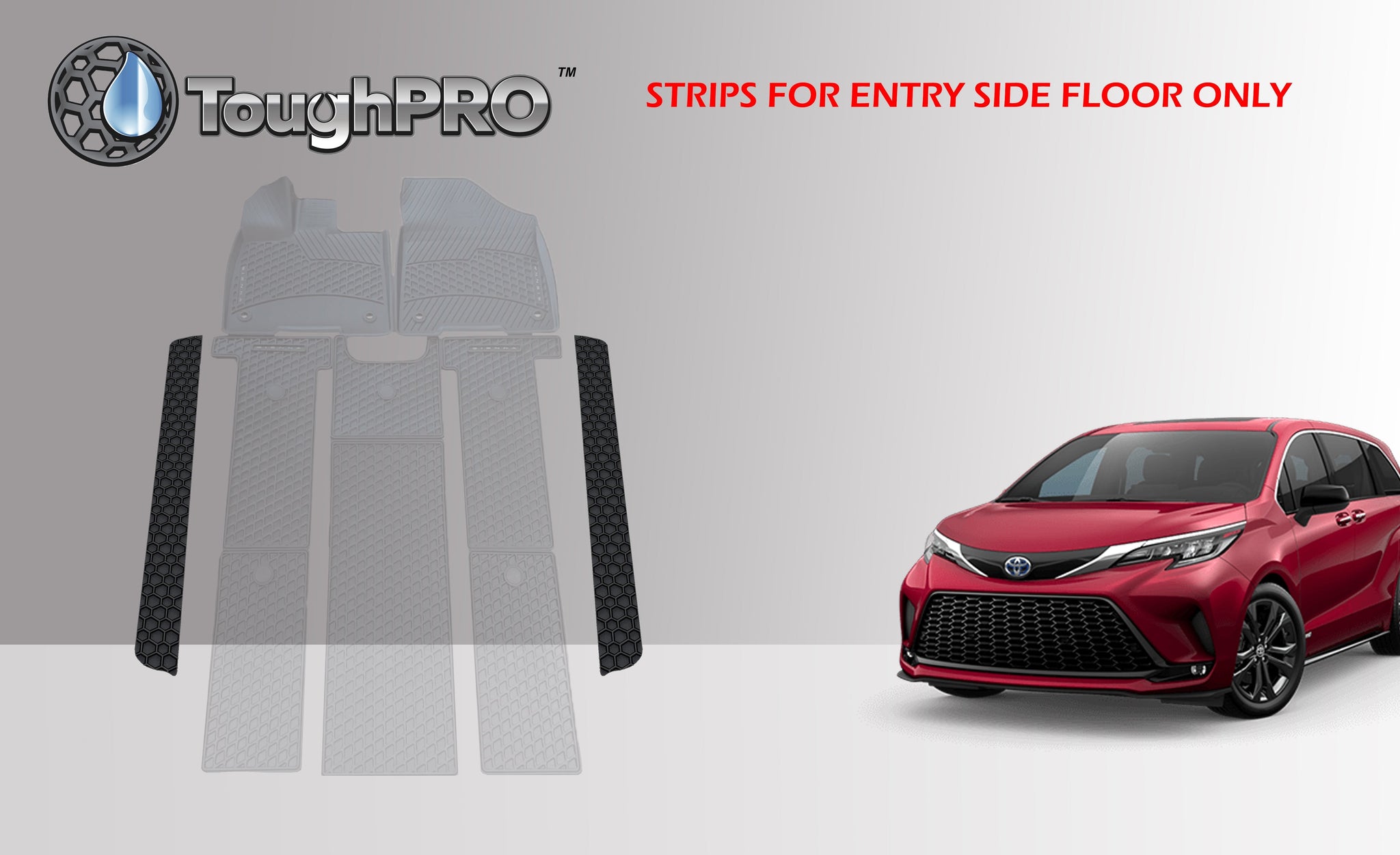 CUSTOM FIT FOR TOYOTA Sienna 2025 Side Floor Mats Only