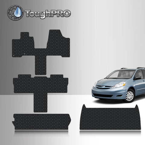 CUSTOM FIT FOR TOYOTA Sienna 2007 Front Row  2nd Row  3rd Row  Trunk Mat( 3rd Row Up) 7 Seater