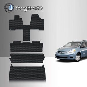 CUSTOM FIT FOR TOYOTA Sienna 2010 Front Row  2nd Row  3rd Row  Trunk Mat( 3rd Row Up) 8 Seater