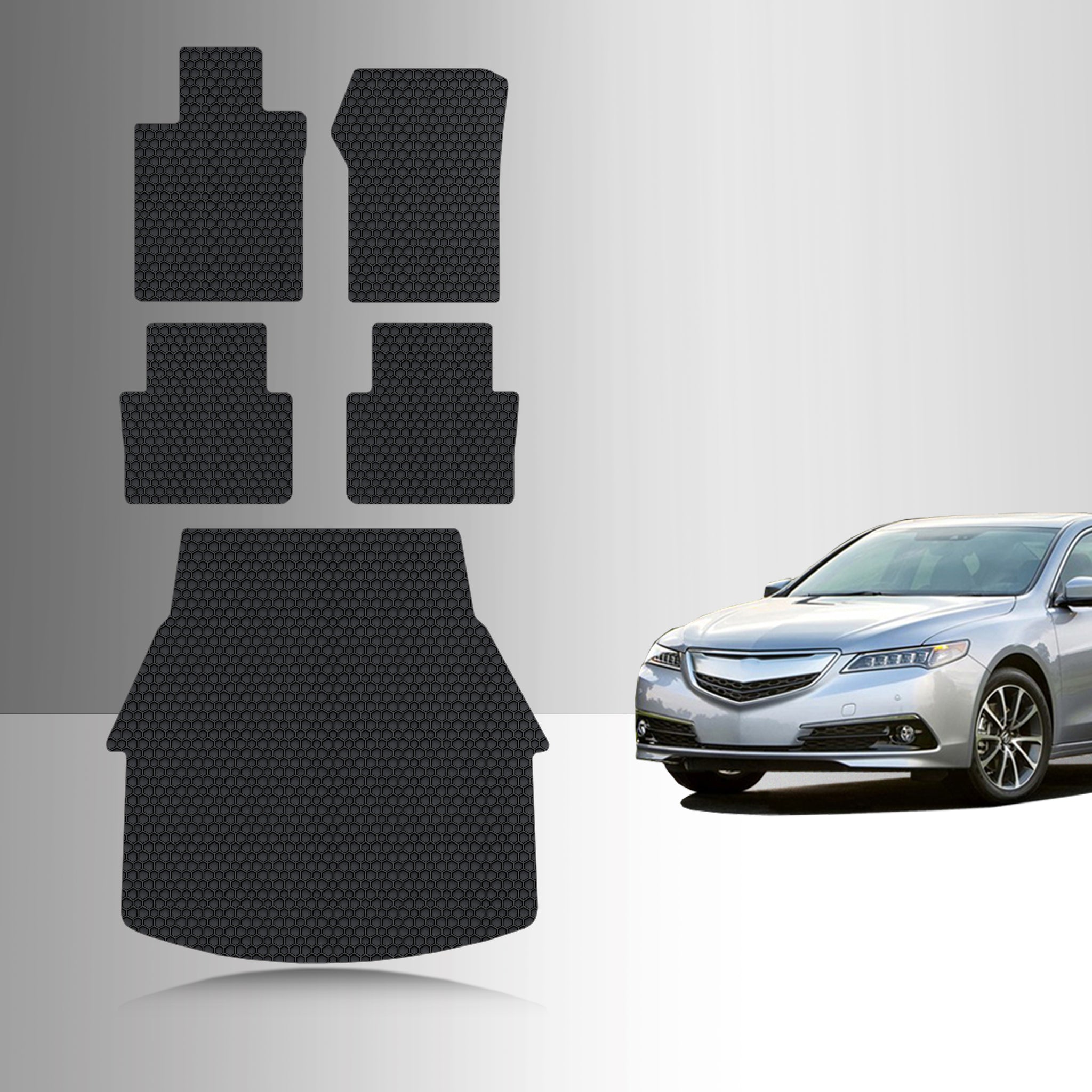 CUSTOM FIT FOR ACURA TLX 2016 Full Set Floor + Cargo Mats