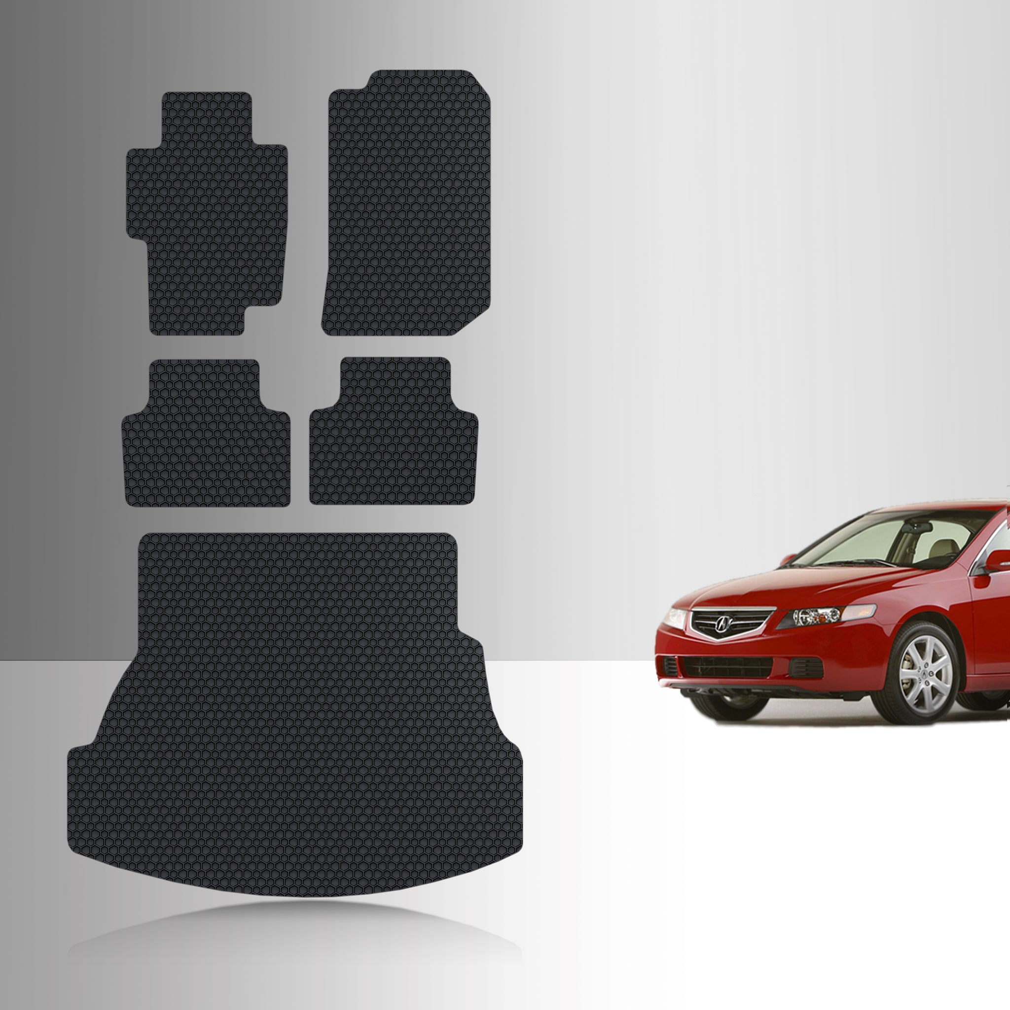 CUSTOM FIT FOR ACURA TSX 2004 Full Set Floor + Cargo Mats