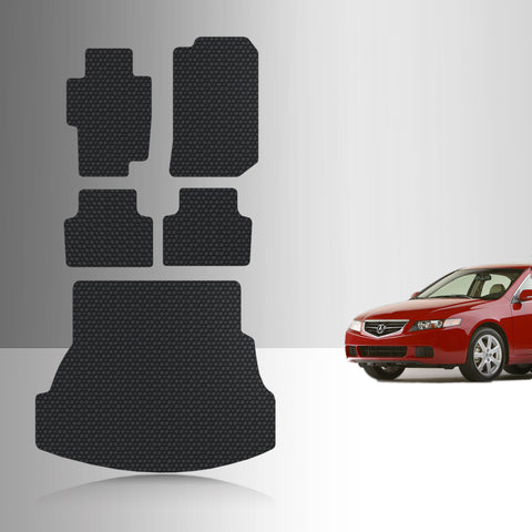 CUSTOM FIT FOR ACURA TSX 2004 Full Set Floor + Cargo Mats