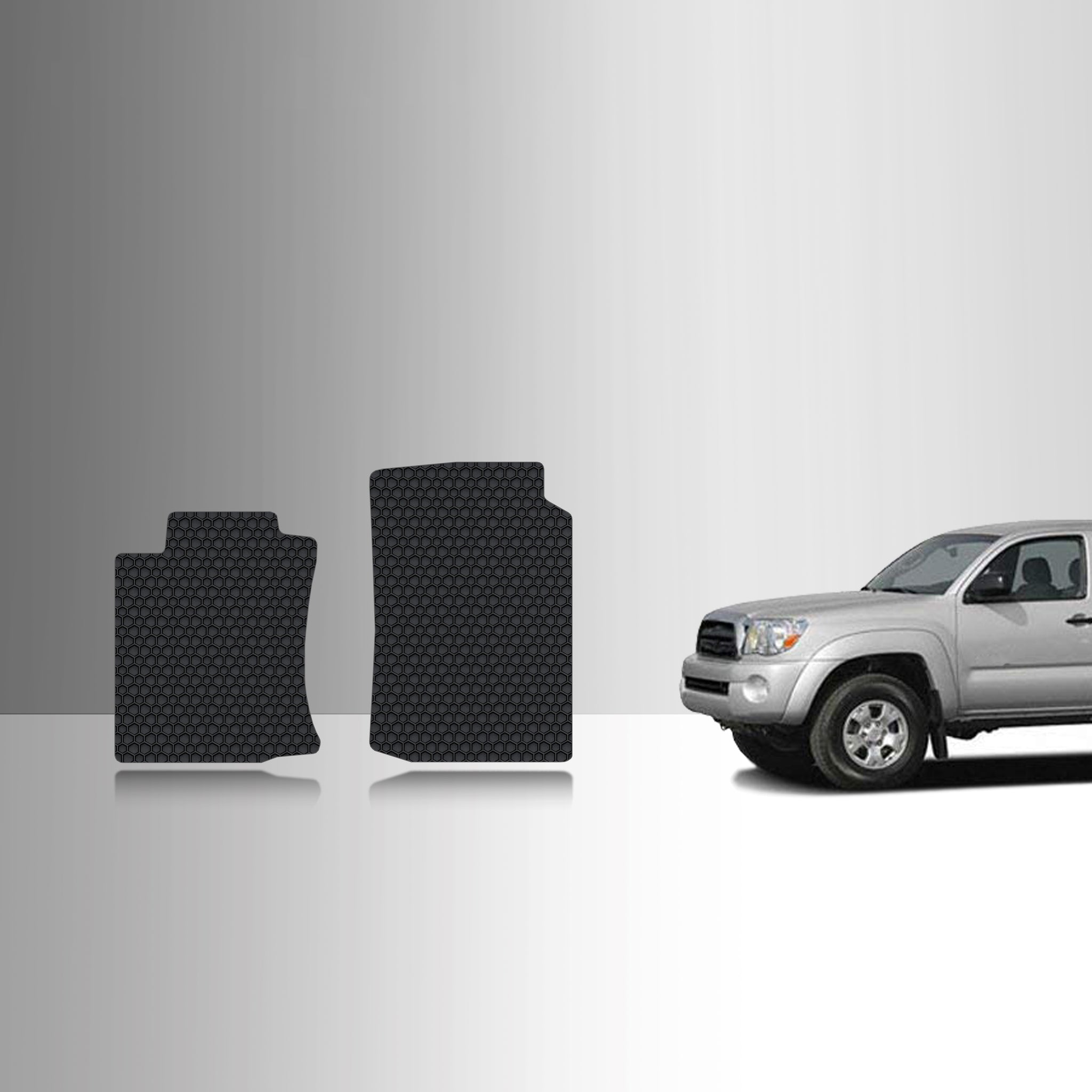 CUSTOM FIT FOR TOYOTA Tacoma 2007 Two Front Mats Double Cab