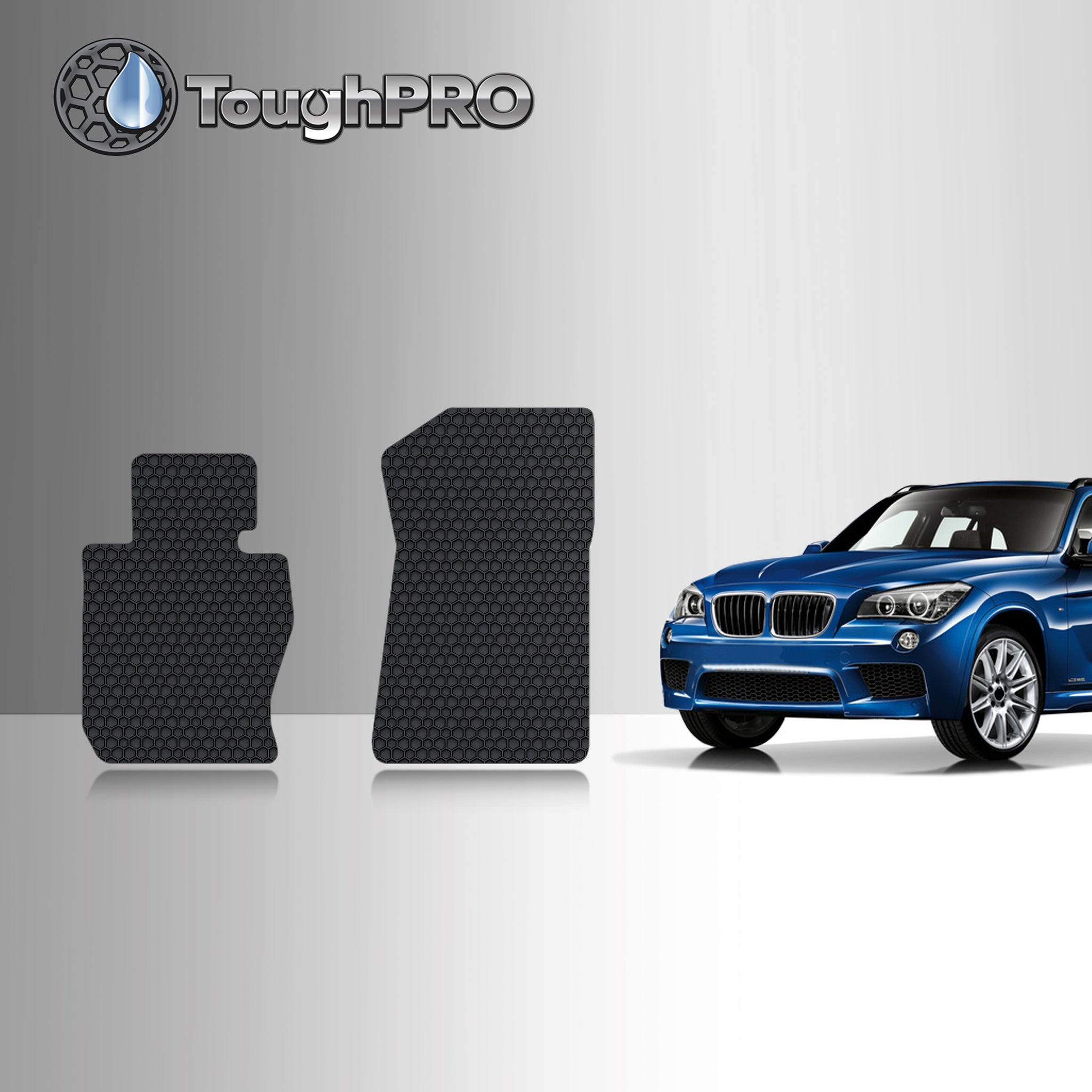 CUSTOM FIT FOR BMW X1 2015 Two Front Mats All Wheel Drive (xDrive)