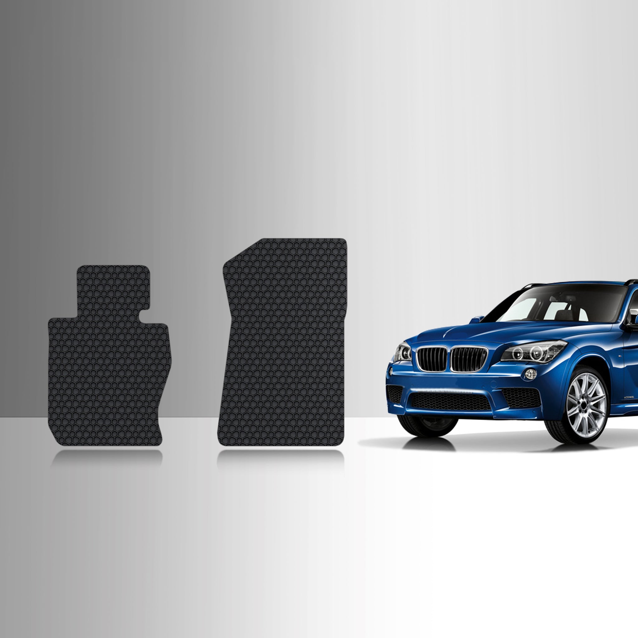 CUSTOM FIT FOR BMW X1 2010 Two Front Mats Rear Wheel Drive (sDrive)