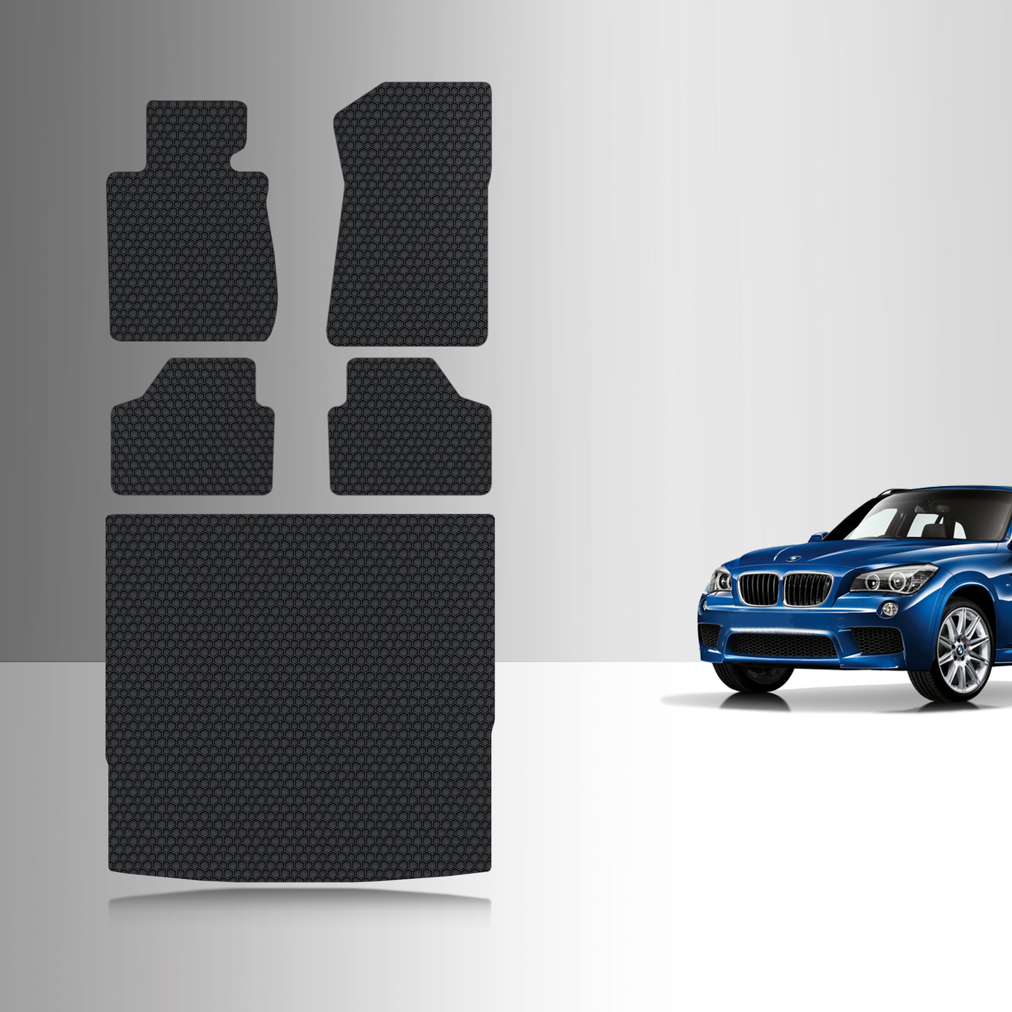 CUSTOM FIT FOR BMW X1 xDrive 2010 Full Set Floor + Cargo Mats