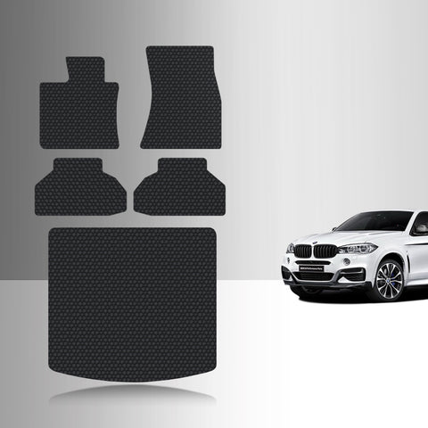 CUSTOM FIT FOR BMW X6 2019 Full Set Floor + Cargo Mats