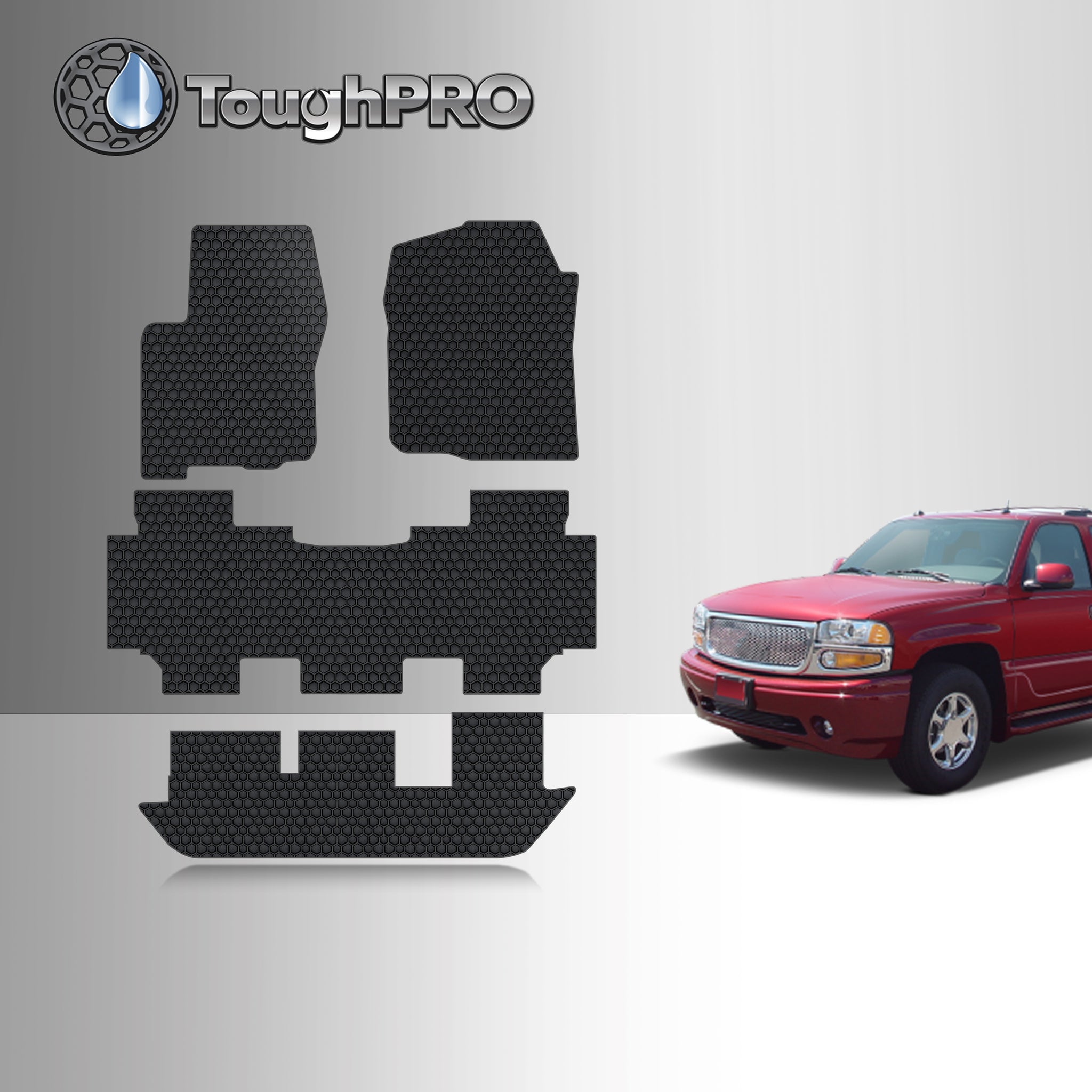 CUSTOM FIT FOR GMC Yukon XL 2004 Front Row 2nd Row 3rd Row 2nd Row BENCH SEATING