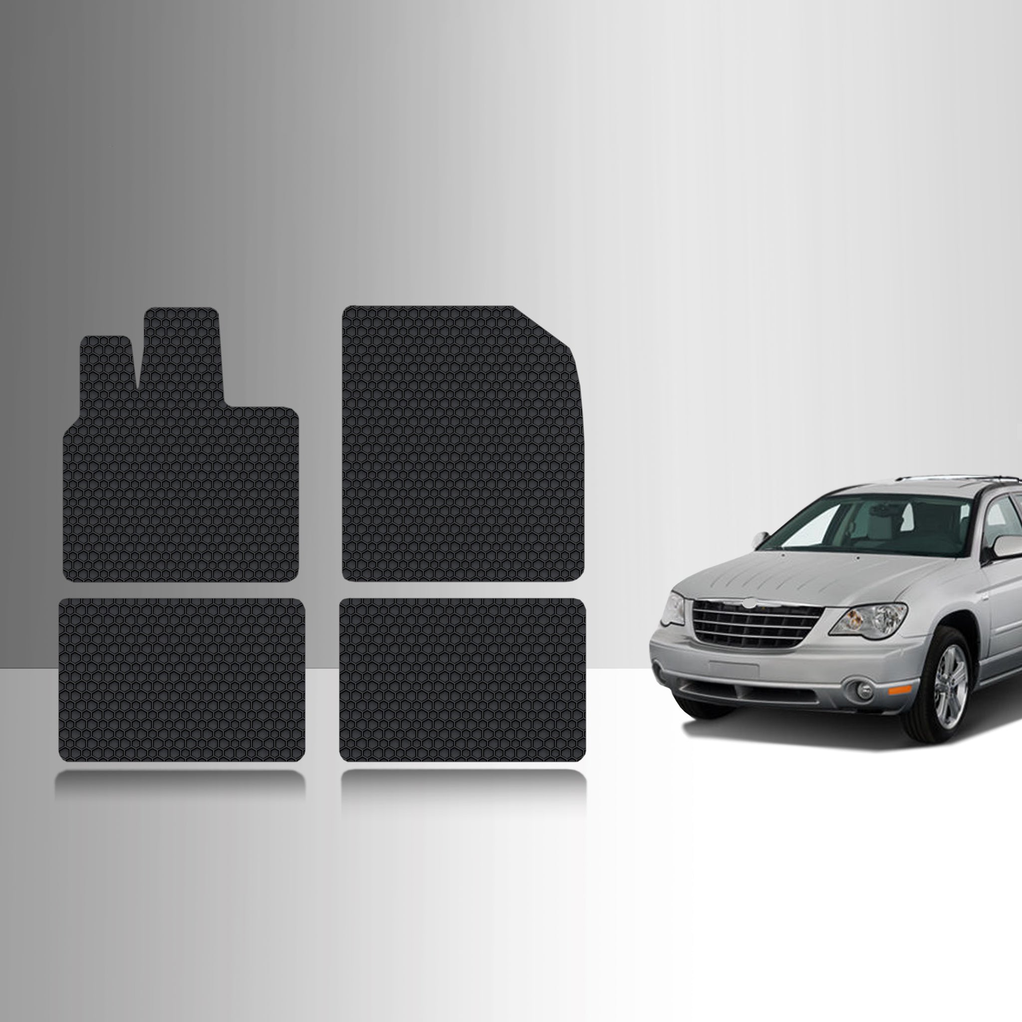 CUSTOM FIT FOR CHRYSLER Pacifica 2008 1st + 2nd Row Mats