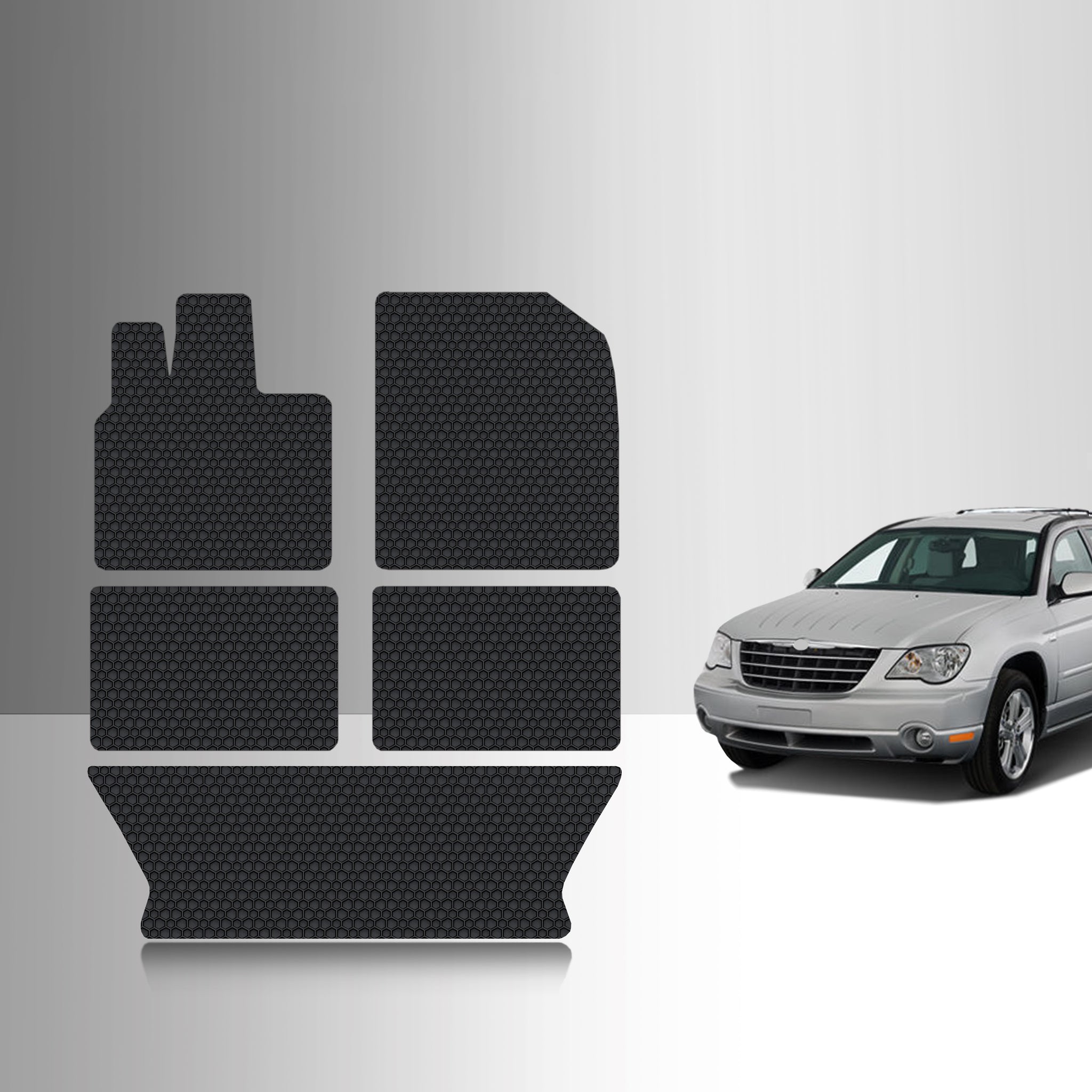 CUSTOM FIT FOR CHRYSLER Pacifica 2003 1st + 2nd + 3rd Row Mats