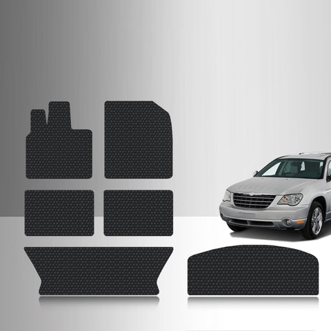 CUSTOM FIT FOR CHRYSLER Pacifica 2007 Front Row 2nd Row 3rd Row Cargo Mat (3rd Row Up)
