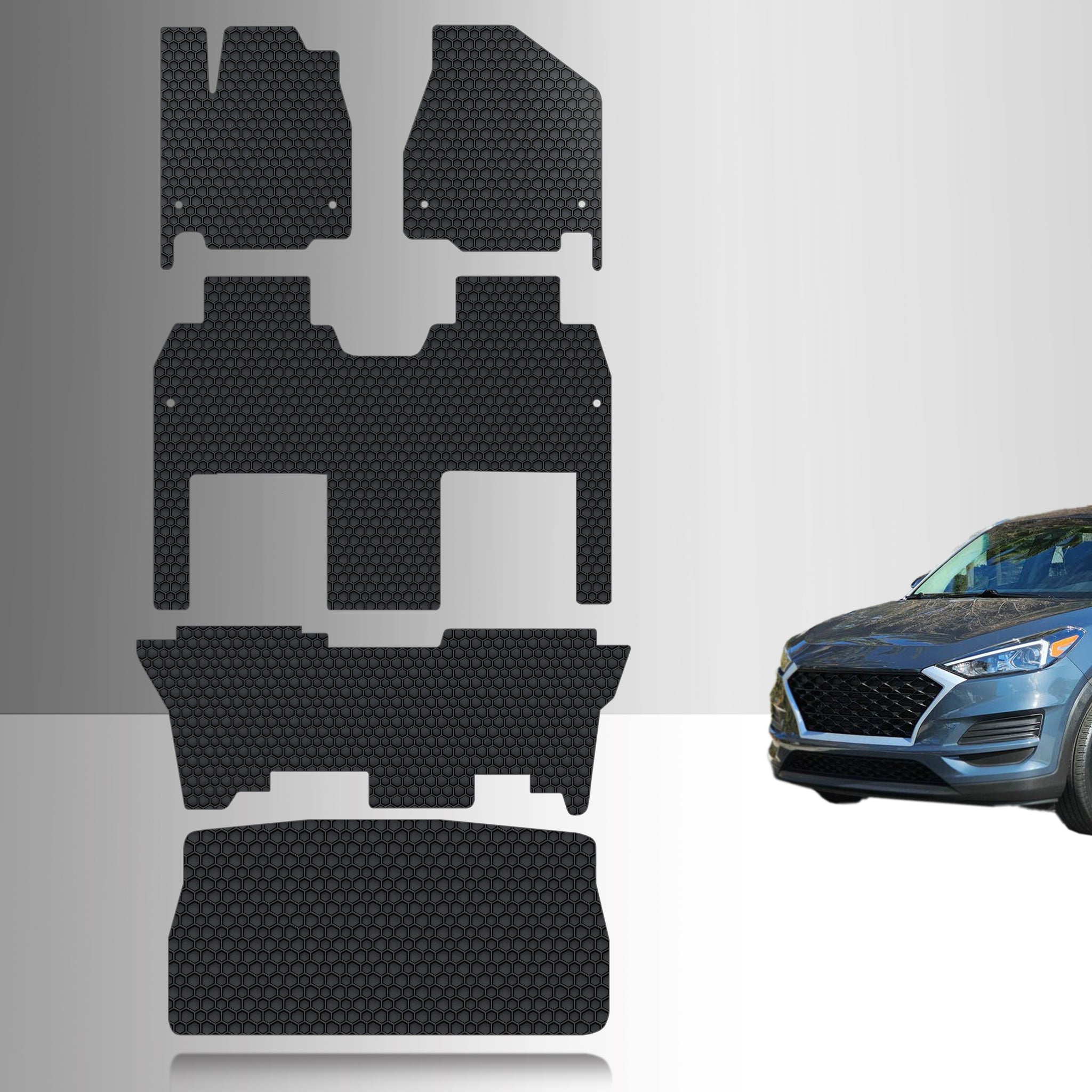 CUSTOM FIT FOR CHRYSLER Pacifica Hybrid 2022 Touring Trim 1st + 2nd + 3rd + Cargo Mats