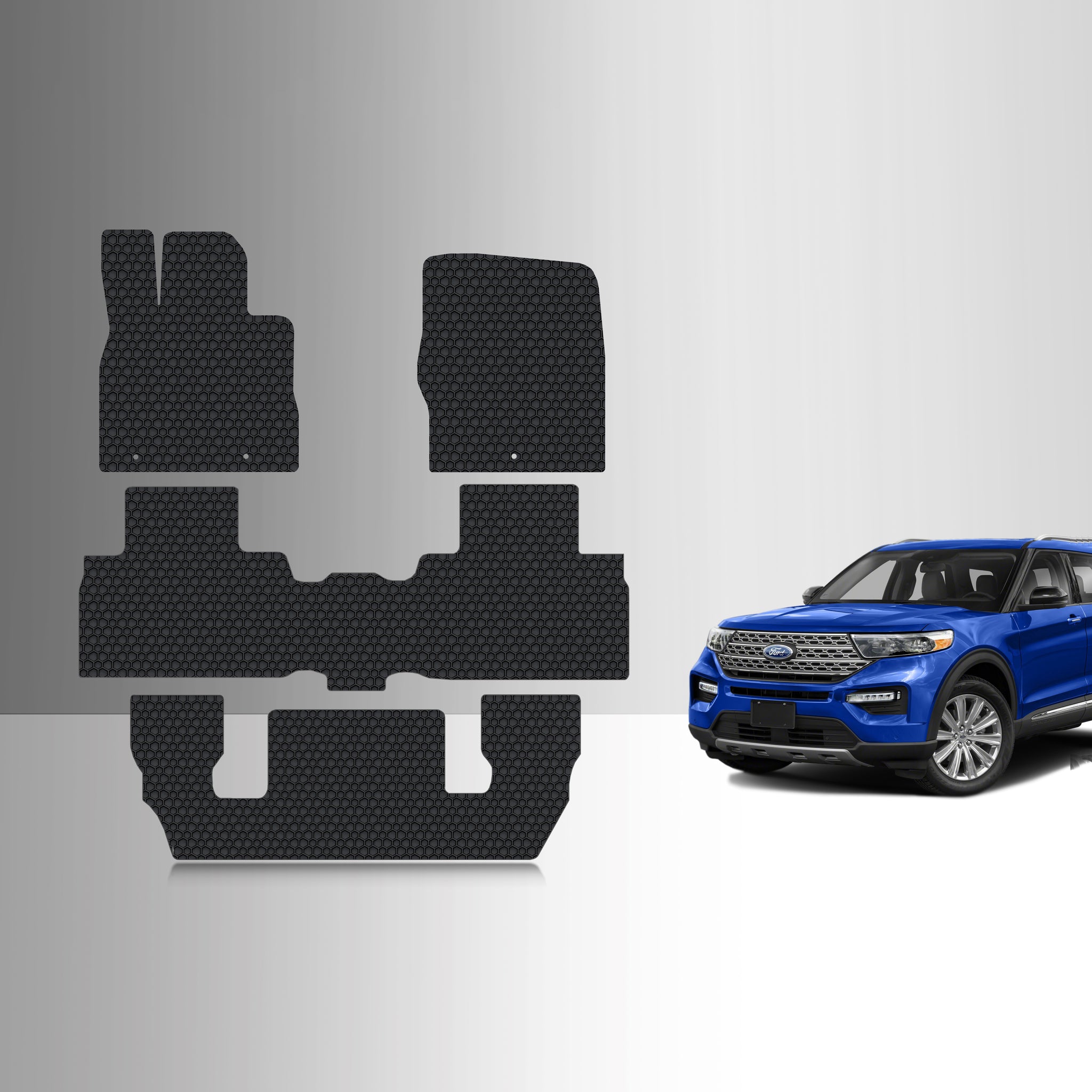 CUSTOM FIT FOR FORD Explorer 2024 Front Row 2nd Row 3rd Row (2nd Row Bucket Seat)