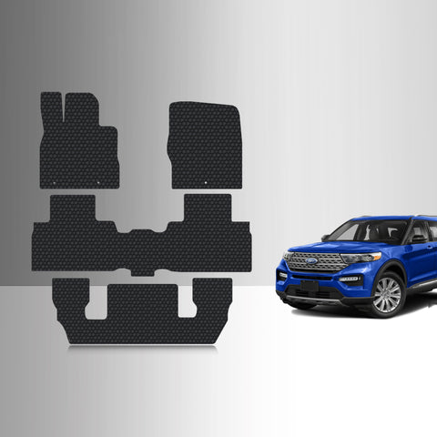 CUSTOM FIT FOR FORD Explorer 2020 Front Row 2nd Row 3rd Row (2nd Row Bucket Seat)
