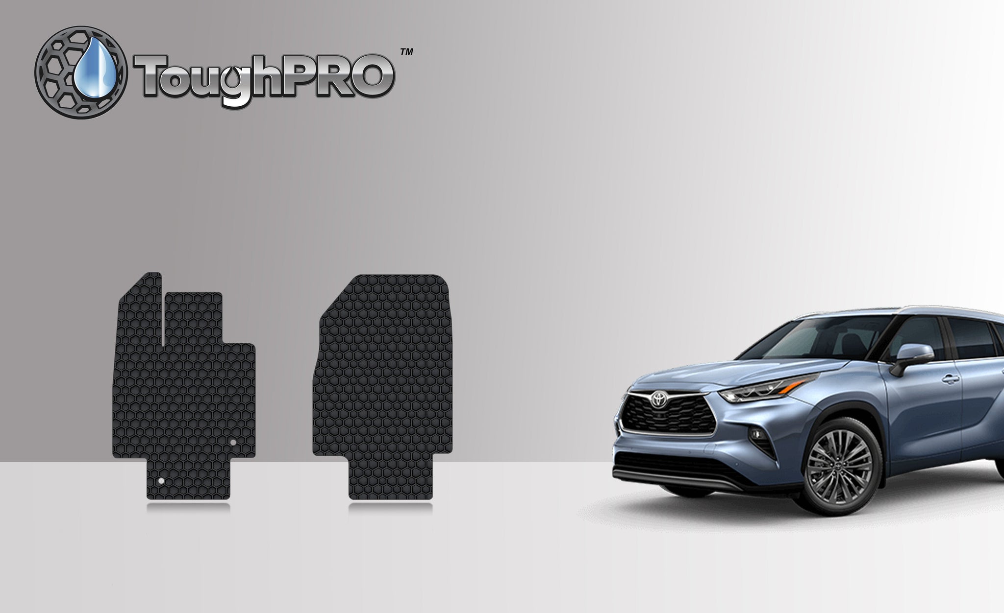 CUSTOM FIT FOR TOYOTA Highlander 2024 Two Front Mats