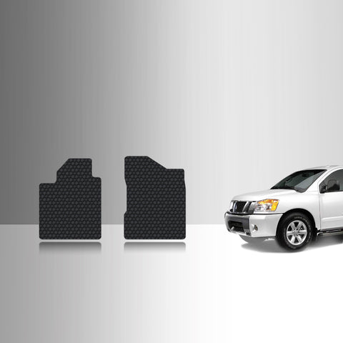 CUSTOM FIT FOR NISSAN Titan 2007 Two Front Mats Crew Cab