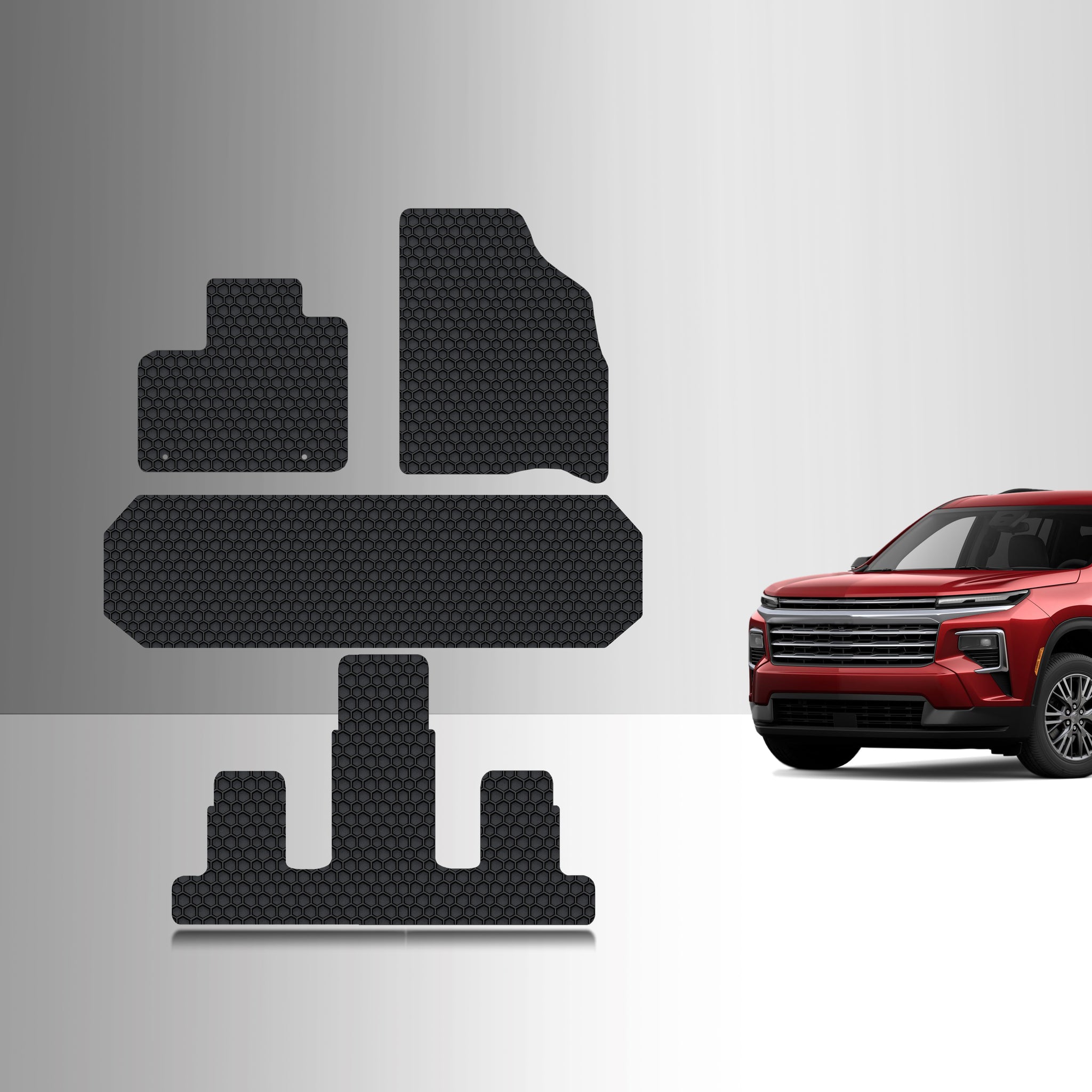 CUSTOM FIT FOR CHEVROLET Traverse 2026 Front Row 2nd Row 3rd Row 2nd Row BUCKET SEATING