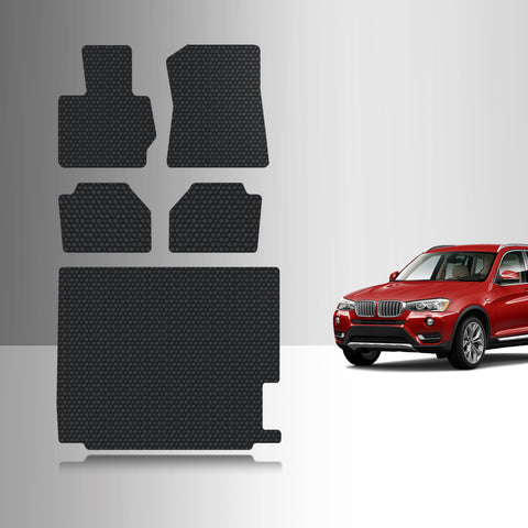 CUSTOM FIT FOR BMW X3 2015 Full Set Floor + Cargo Mats