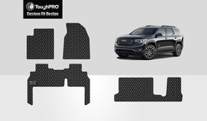 CUSTOM FIT FOR GMC Acadia 2011 Front Row  2nd Row  3rd Row 2nd Row  BENCH SEATING