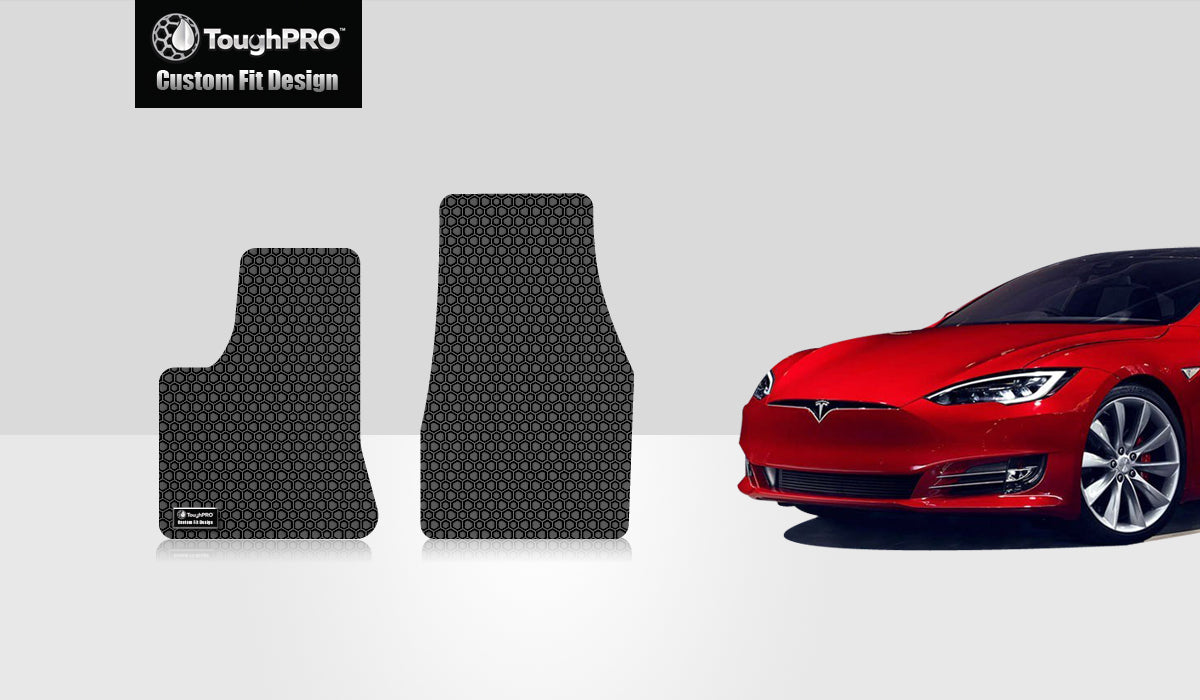 CUSTOM FIT FOR TESLA Model S 2016 Two Front Mats All Wheel Drive, Built Before 4/10/16