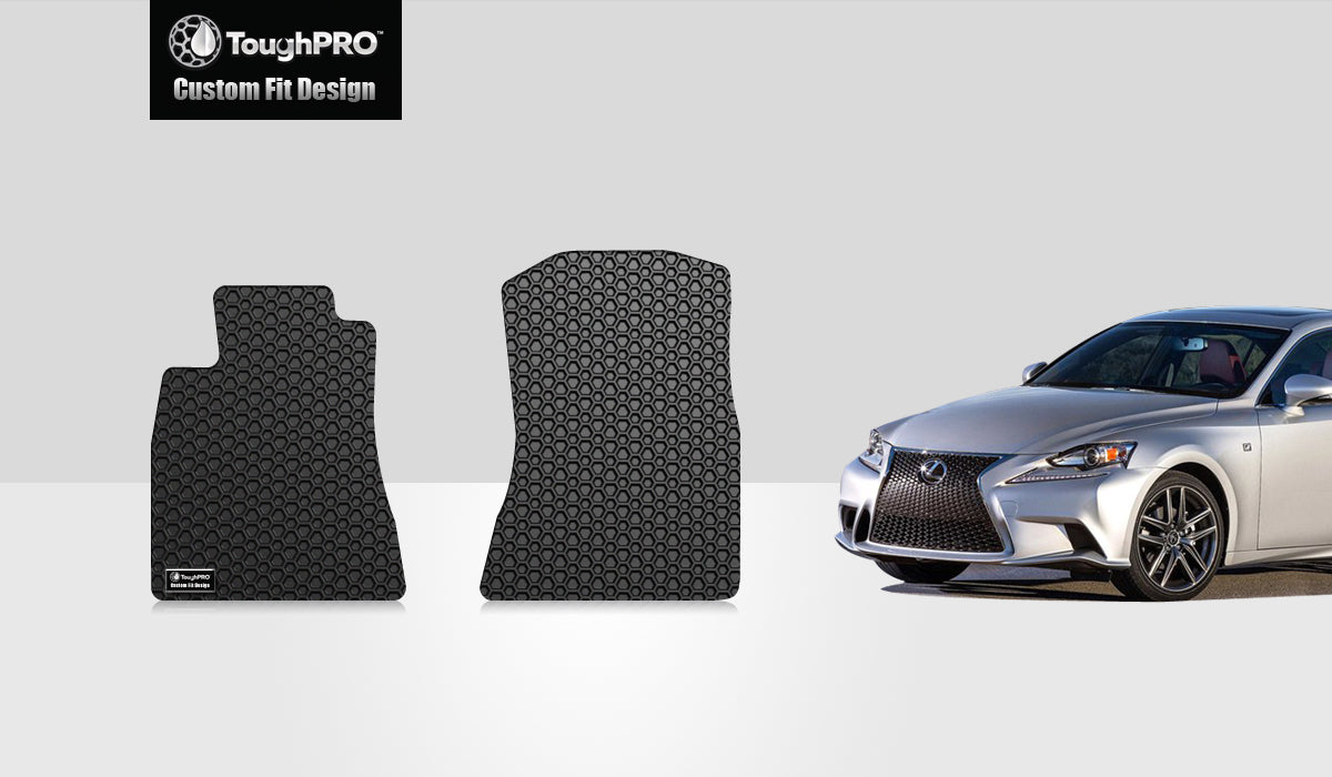 CUSTOM FIT FOR LEXUS IS250 2007 Two Front Mats RWD (Rear Wheel Drive)