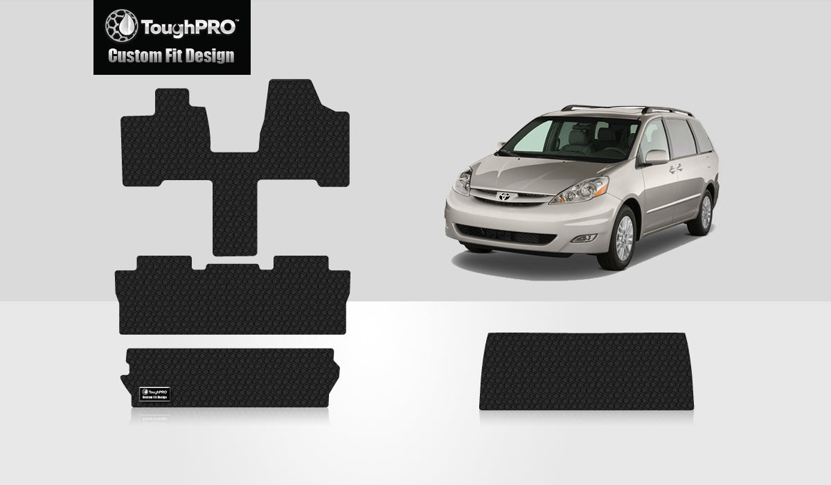 CUSTOM FIT FOR TOYOTA Sienna 2006 Front Row  2nd Row  3rd Row  Trunk Mat( 3rd Row Up) 8 Seater