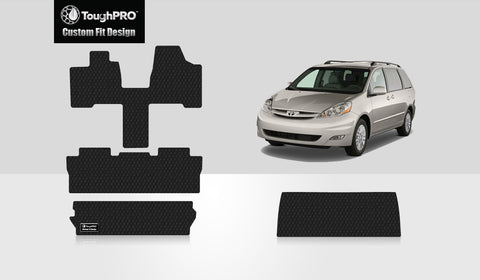 CUSTOM FIT FOR TOYOTA Sienna 2005 Front Row  2nd Row  3rd Row  Trunk Mat( 3rd Row Up) 8 Seater