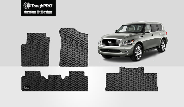CUSTOM FIT FOR INFINITI QX56 2011 Front Row 2nd Row 3rd Row