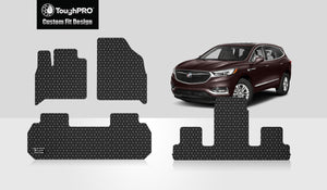 CUSTOM FIT FOR BUICK Enclave 2020 1st Row & 2nd Row & 3rd Row Mats For Bucket Seating