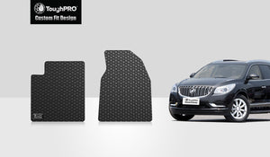 CUSTOM FIT FOR BUICK Enclave 2010 Two Front Mats For Bench Seating