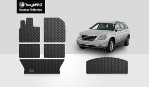 CUSTOM FIT FOR CHRYSLER Pacifica 2007 Front Row  2nd Row  3rd Row  Cargo Mat (3rd Row Up)